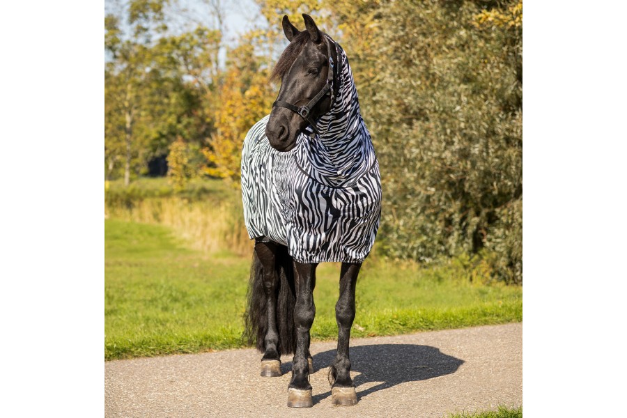 Manta Cavall Estiu Anti-Eczema Amb Coll QHP Zebra