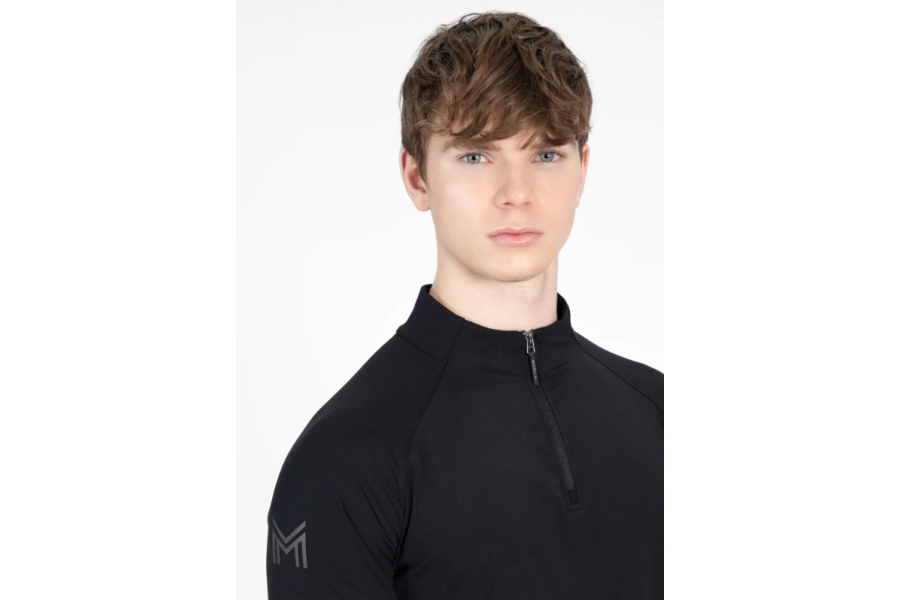 Base Layer Maximilian Cade Manga Corta Negra