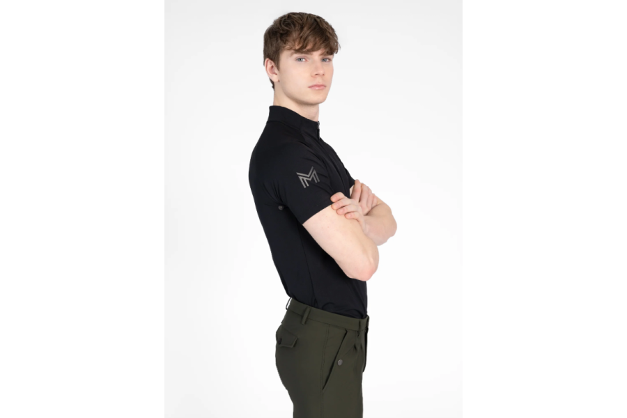 Base Layer Maximilian Cade Manga Corta Negra