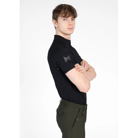 Base Layer Maximilian Cade Manga Corta Negra