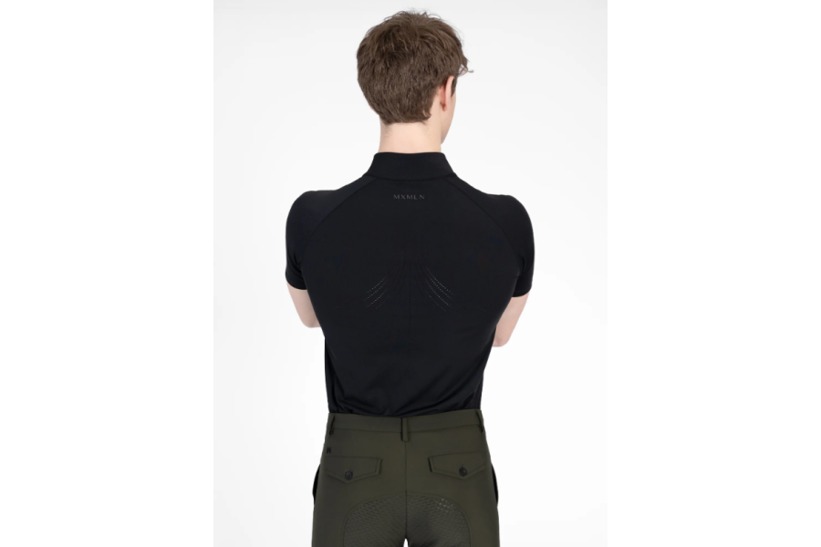Base Layer Maximilian Cade Manga Corta Negra