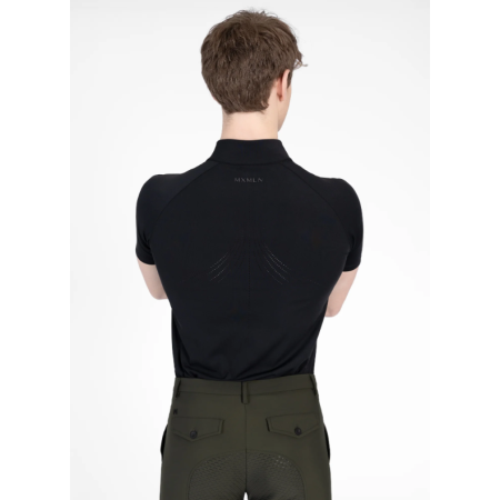 Base Layer Maximilian Cade Manga Corta Negra