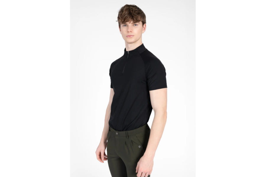 Base Layer Maximilian Cade Manga Corta Negra