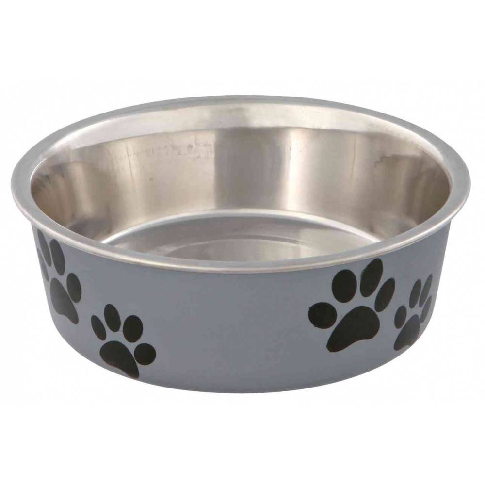 Comedero Inox Huellas para perros | Calvet Animales y Plantas