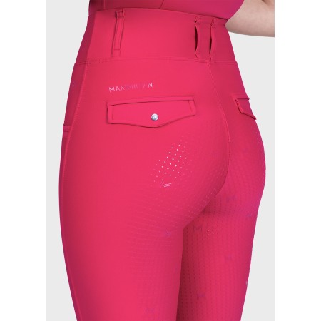 Mallas Maximilian Pro Riding Full Grip Cranberry
