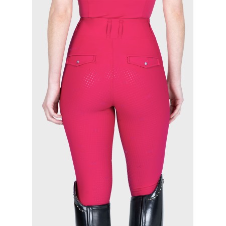Mallas Maximilian Pro Riding Full Grip Cranberry