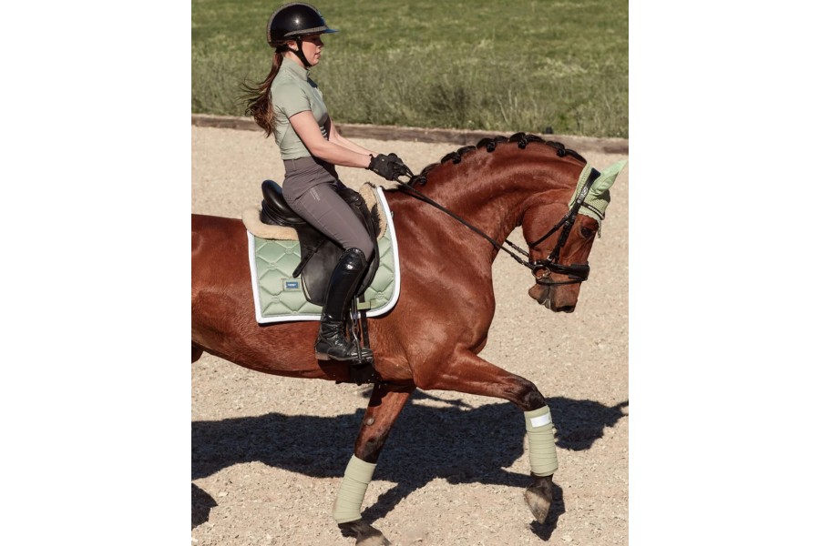 Sudadero Doma Equestrian Stockholm Pistachio Blanco