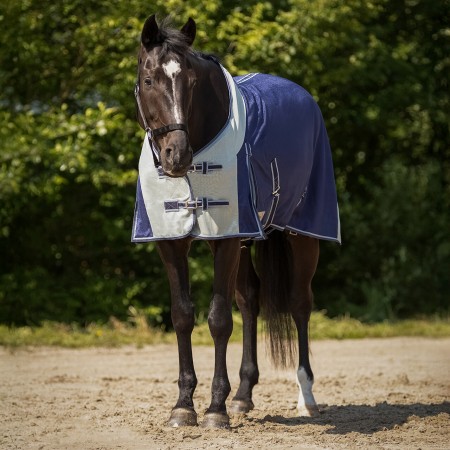 Manta Caballo Verano Antimoscas QHP Azul