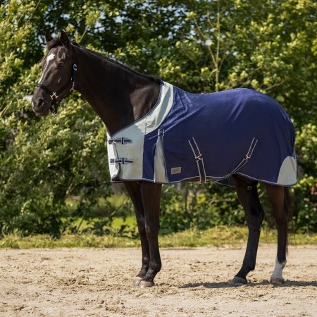 Manta Caballo Verano Antimoscas QHP Azul