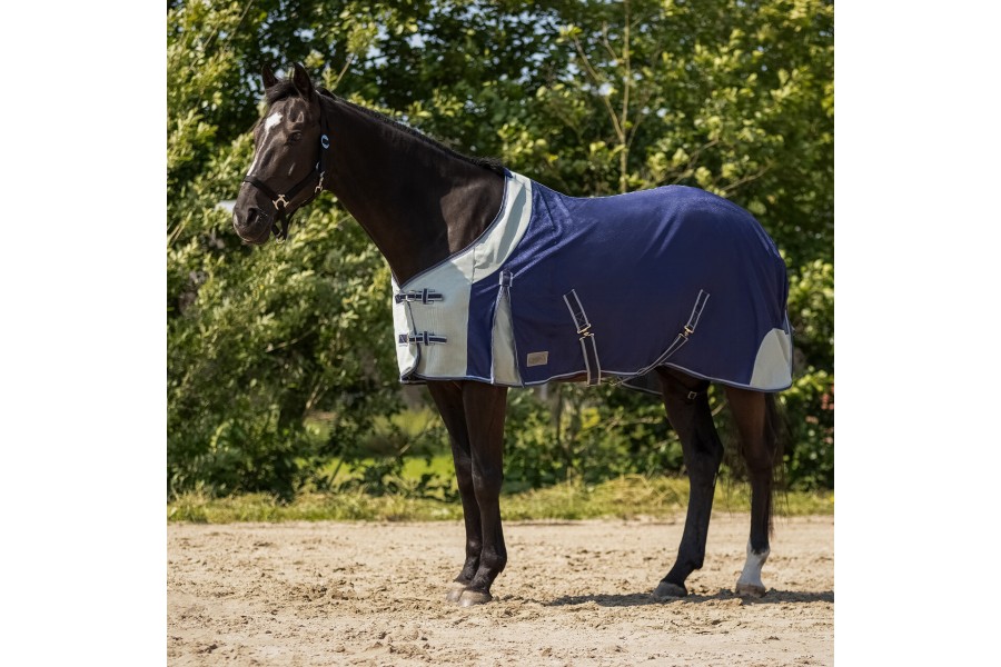 Manta Caballo Verano Antimoscas QHP Azul