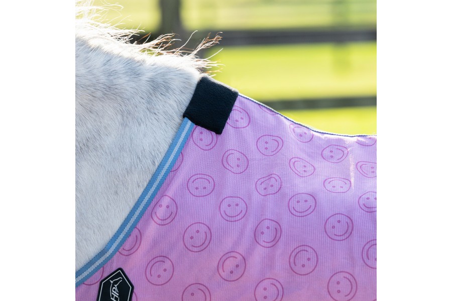 Manta Caballo Verano Antimoscas QHP Rosalynn Rosa Azul
