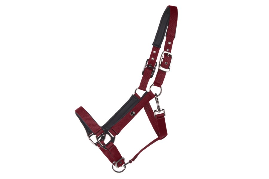 Cabezada Cuadra QHP Deluxe Burdeos