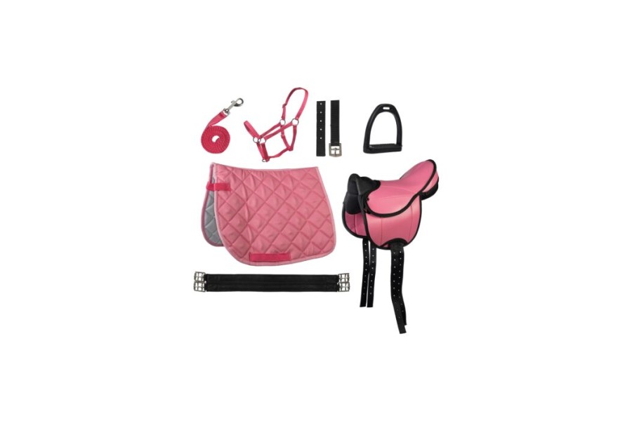 Sella Anglesa HKM Lucy Rosa Completa