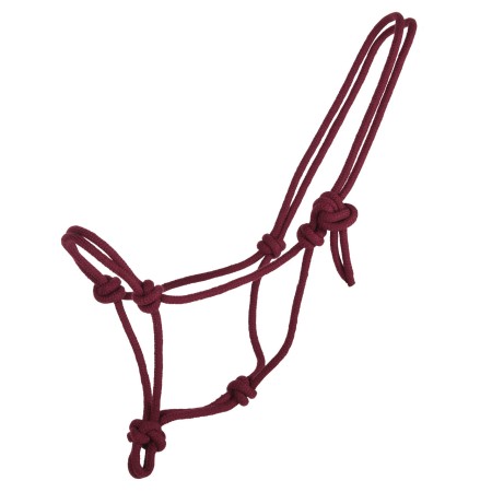 Cabezada Cuadra Cuerda QHP Basic Burdeos