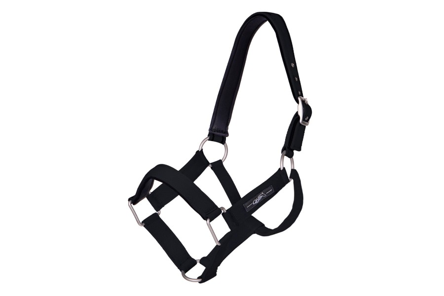 Cabezada Cuadra QHP Extra Fuerte Negra
