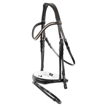 Brida Montar BR Oldham Negra Blanca
