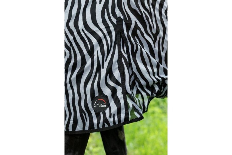 Manta Cavall Estiu Antimosques Amb Coll HKM Zebra