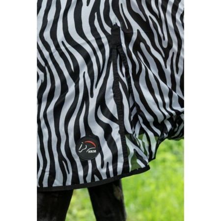 Manta Cavall Estiu Antimosques Amb Coll HKM Zebra