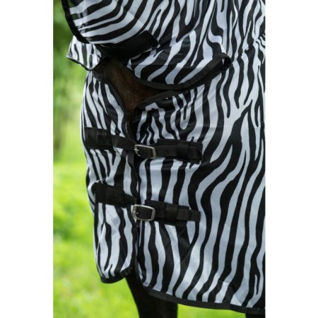 Manta Cavall Estiu Antimosques Amb Coll HKM Zebra