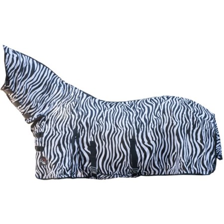 Manta Cavall Estiu Antimosques Amb Coll HKM Zebra