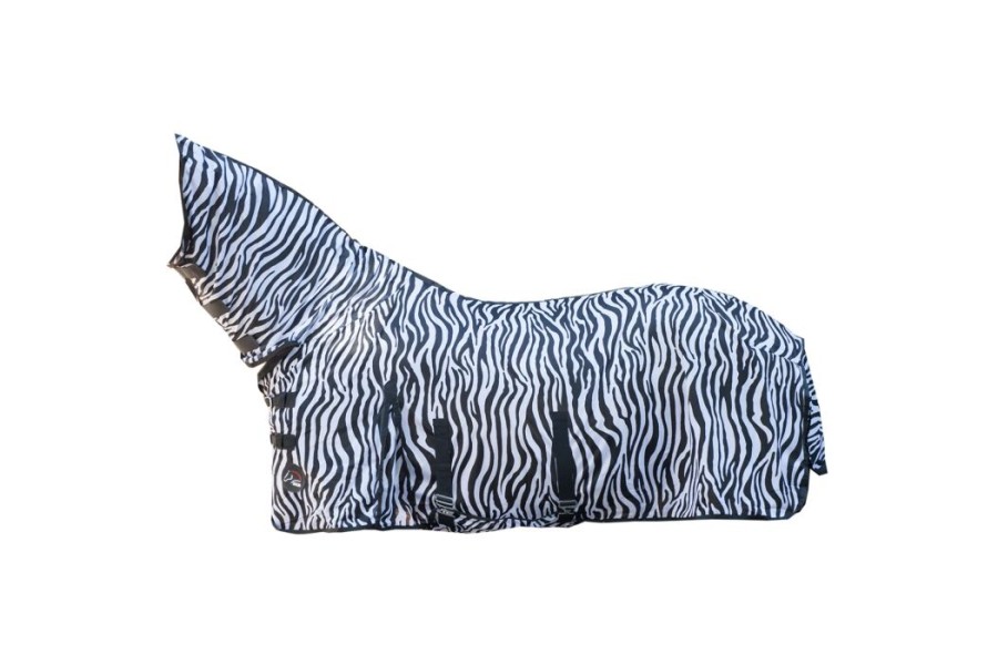 Manta Cavall Estiu Antimosques Amb Coll HKM Zebra
