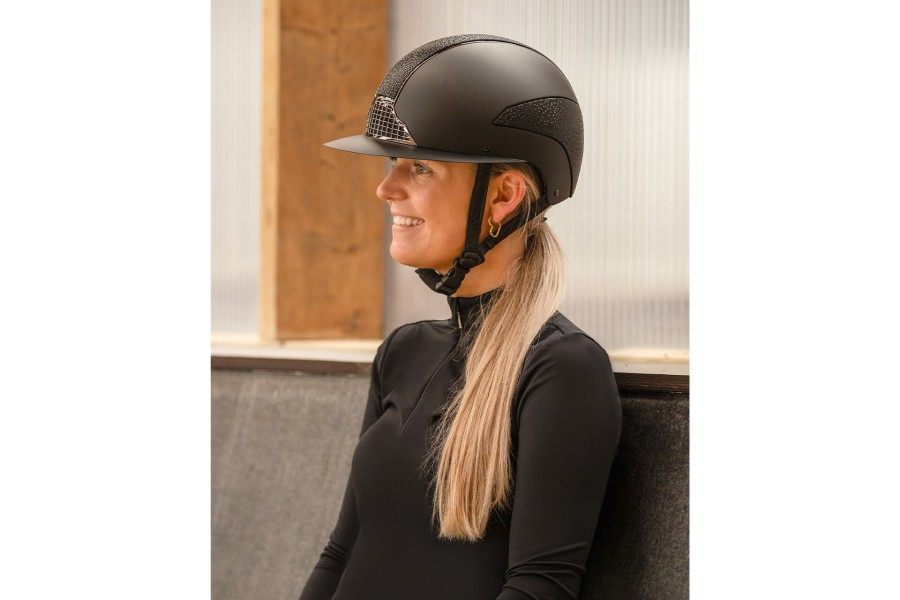 Casc QHP Detroit Visera Polo Negre