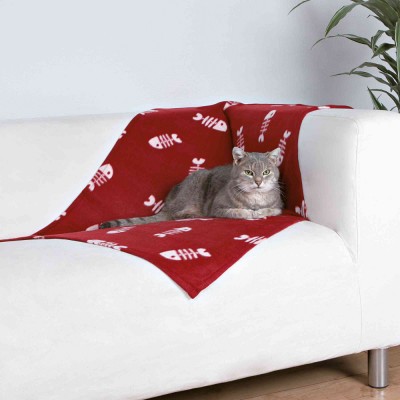 Manta Gato Beany 100x70 Cm Burdeos para gatos | Calvet Animales y Plantas