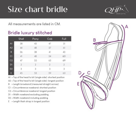 Brida QHP Luxury Stitched Negra