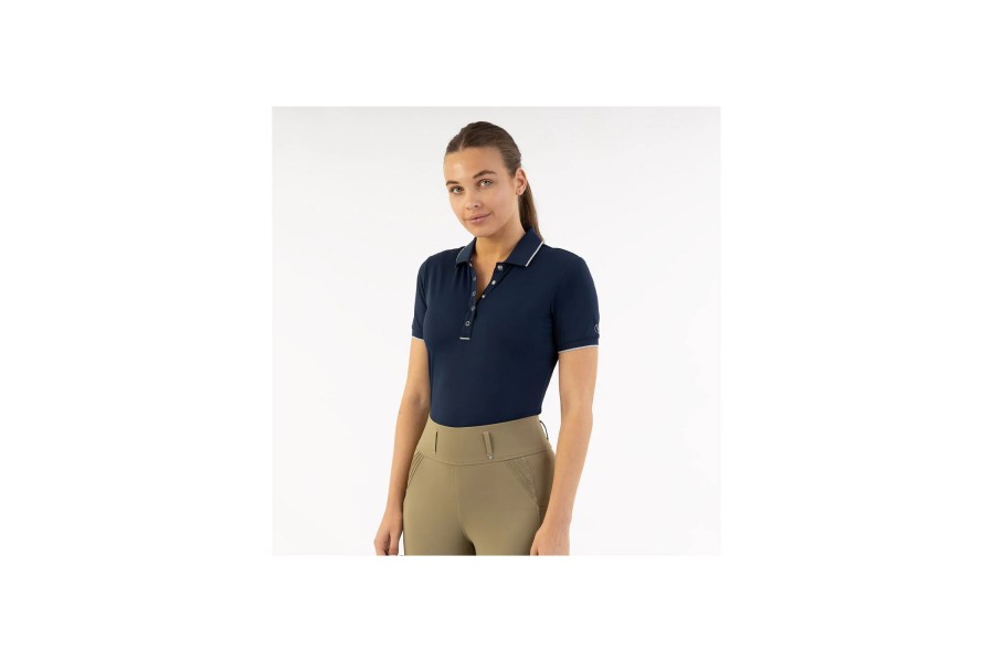 Polo Mujer Manga Corta Pageant Blue
