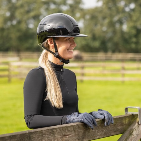 Casc QHP Seattle Visera Polo Negre