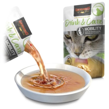 Leonardo Gat Drink&Care Mobility Pollastre 40 gr 2