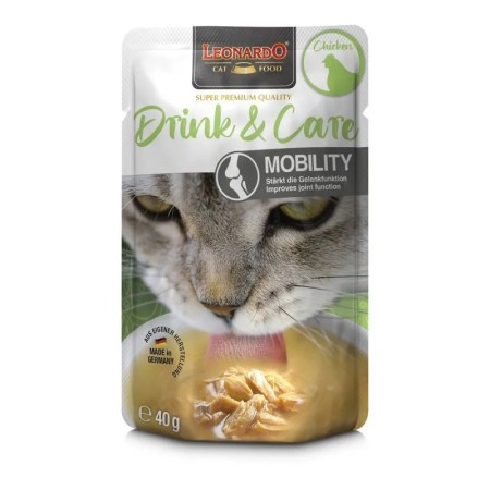 Leonardo Gat Drink&Care Mobility Pollastre 40 gr