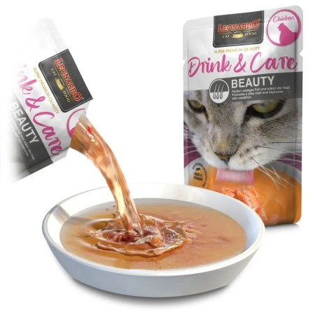 Leonardo Gat Drink&Care Beauty Pollastre 40 gr