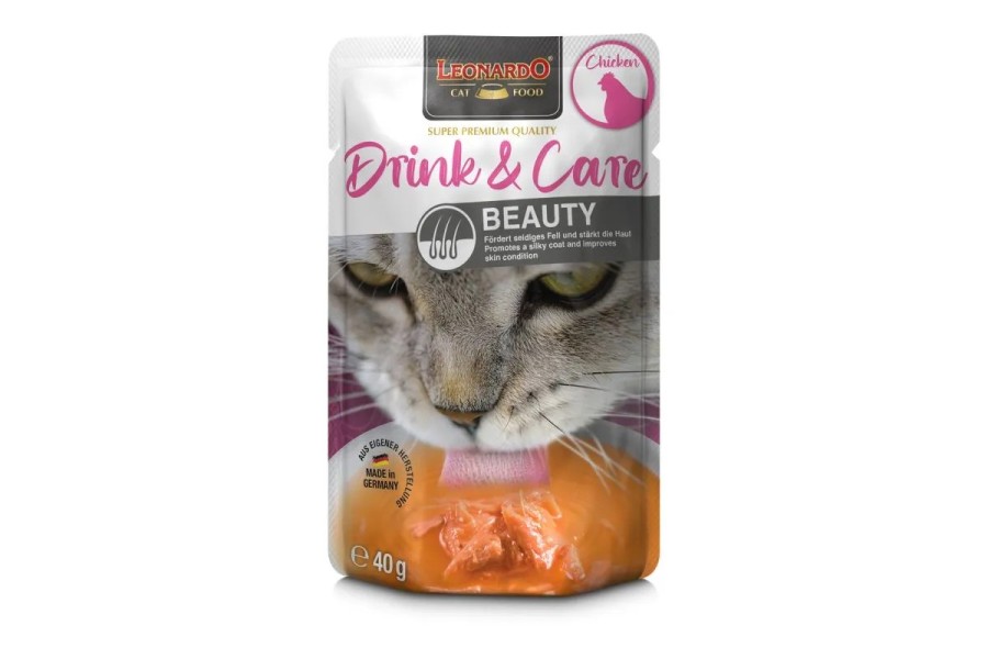 Leonardo Gato Drink&Care Beauty Pollo 40 gr
