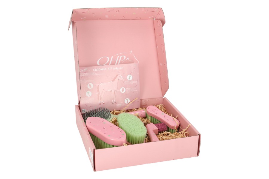 Cepillos Grooming Lucky Start QHP Soft Rosa