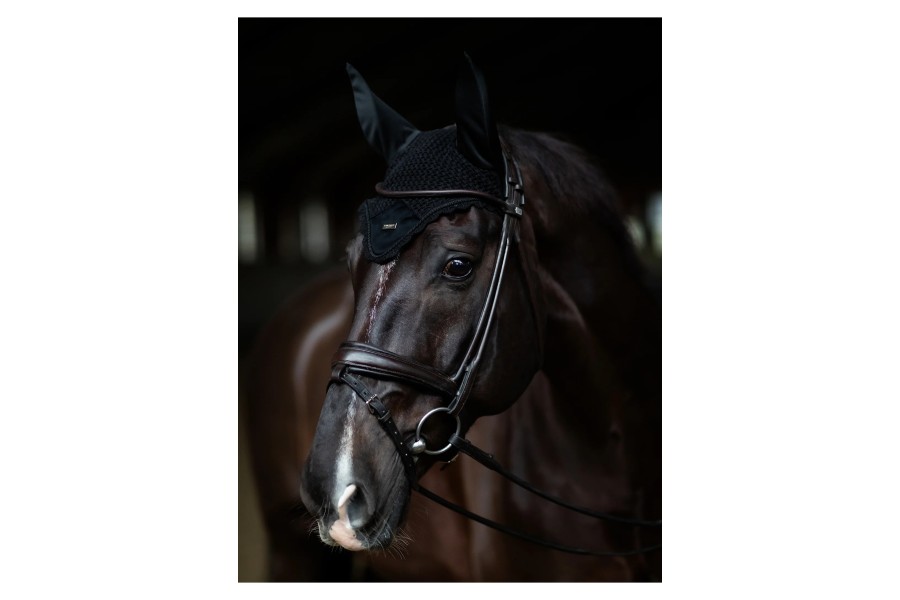 Orejeras Equestrian Stockholm All Black Silver