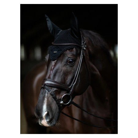 Orejeras Equestrian Stockholm All Black Silver