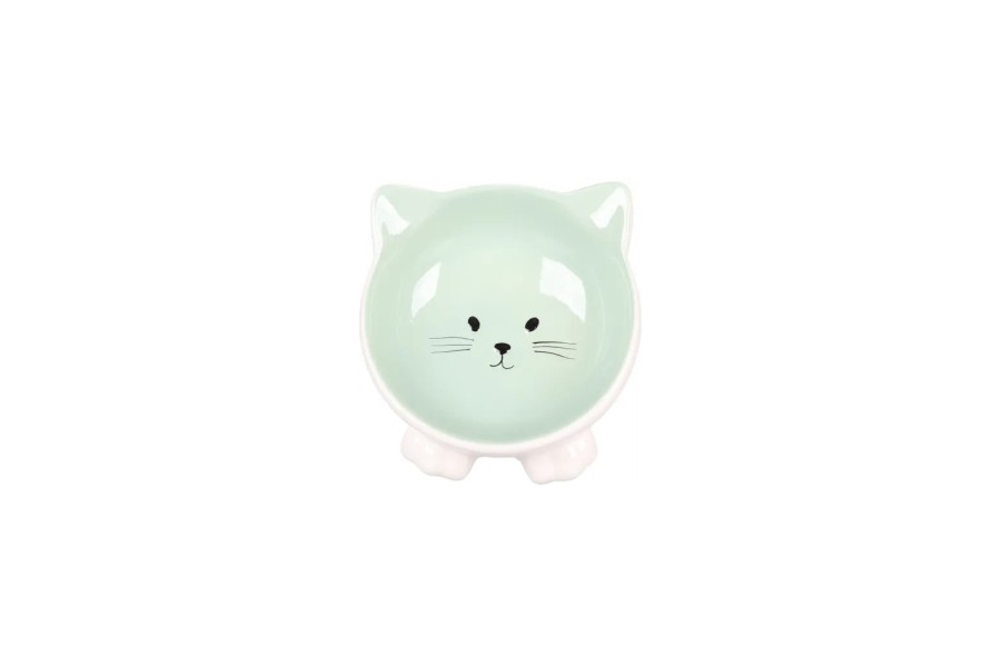 Comedero Gato Cerámica Puzi Verde 125 Ml