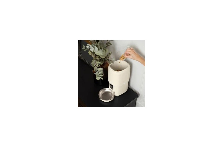 Comedero Bandit Eléctrico 4 L Crema