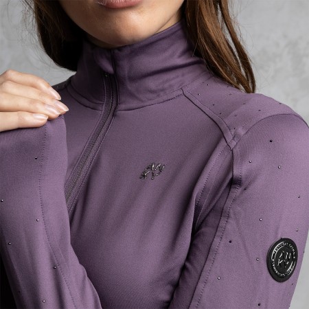 Camiseta Mujer Manga Larga ANKY Zip-Up ATC262303 Vintage Violet