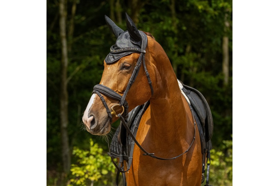 Orejeras QHP Glitter Negro
