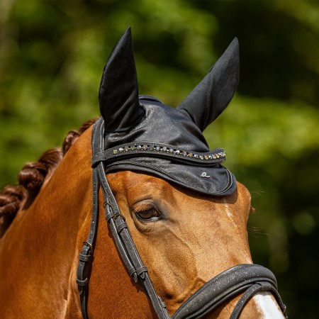 Orejeras QHP Glitter Negro