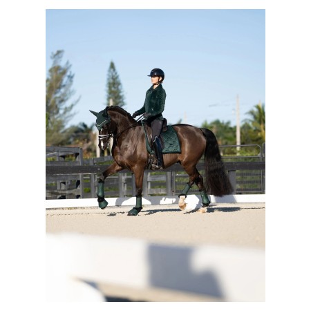Orejeras Equestrian Stockholm Velvet Sycamore Green