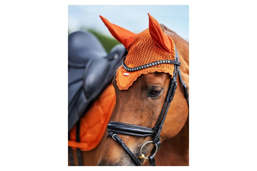 Orejeras Equestrian Stockholm Velvet Chestnut