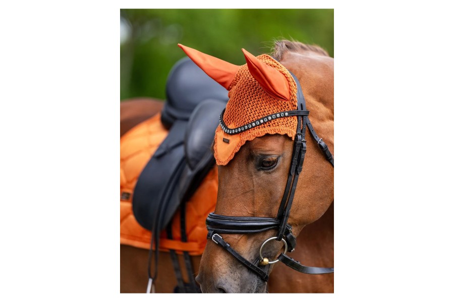 Orejeras Equestrian Stockholm Velvet Chestnut