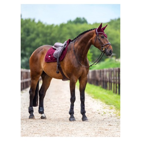 Orejeras Equestrian Stockholm Velvet Merlot