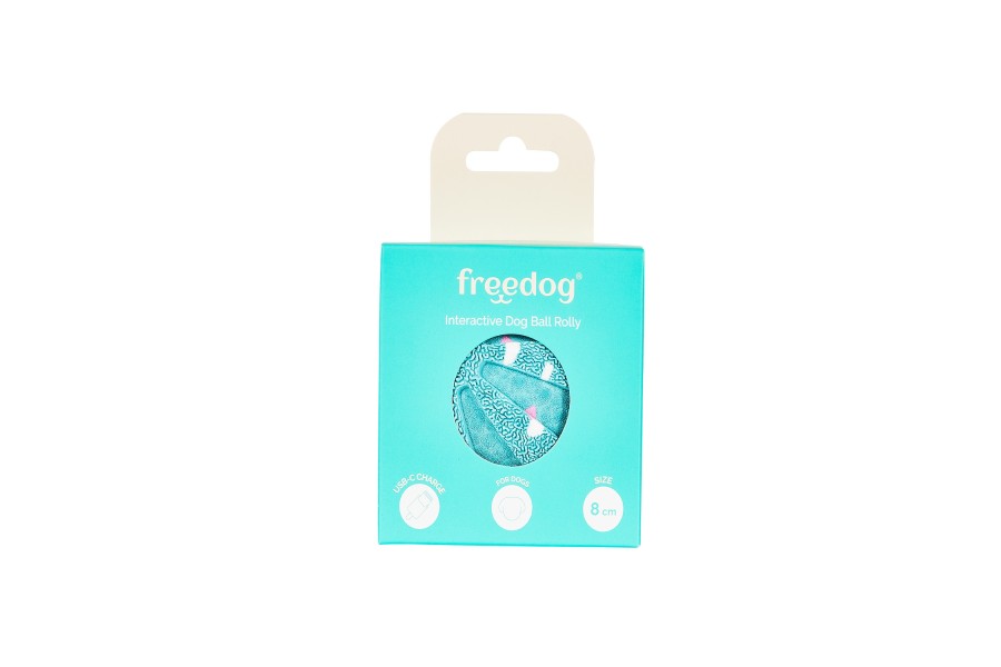 Pilota Interactiva Gos Freedog Rolly 8 Cm Turquesa