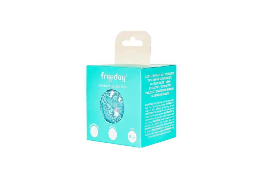 Pilota Interactiva Gos Freedog Rolly 8 Cm Turquesa