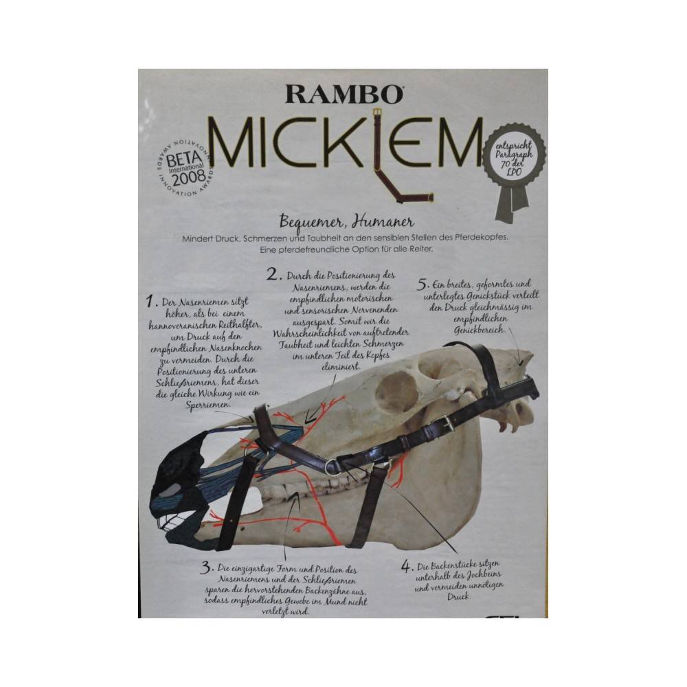 Brida Montar Inglesa Rambo Competition Negra | Equestrian. Calvet Animals