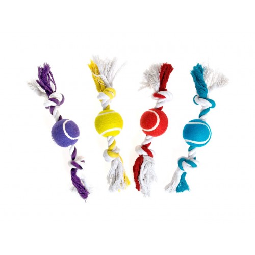 Pelota Tenis Cuerda Algodón para perros | Calvet Animales y Plantas